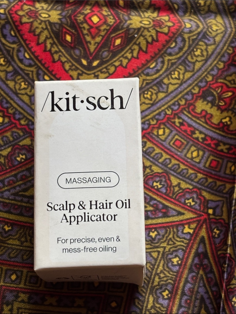 Kitsch Scalp & Hair Oil Applicator - White Cream Box